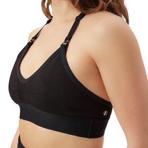 Milk & Fire 3in1 Nursing Sports-Bralette, Athletic Tech Tank & Nursing Cover - Steel Gray