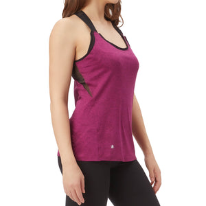 Milk & Fire Hidden Pocket Nursing Athletic Tank Top - Magenta