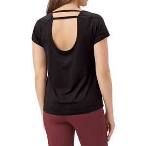 Milk & Fire Pull-Down Nursing Athletic Tech Top - Black