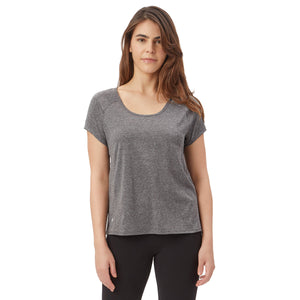 Milk & Fire Pull-Down Nursing Athletic Tech Top - Steel Gray