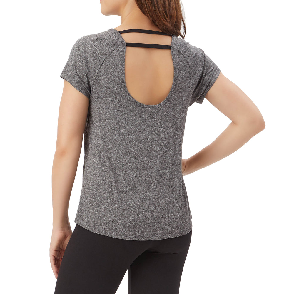 Milk & Fire Pull-Down Nursing Athletic Tech Top - Steel Gray