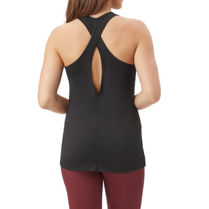 Milk & Fire Hidden Zipper Nursing Athletic Tank Top - Black