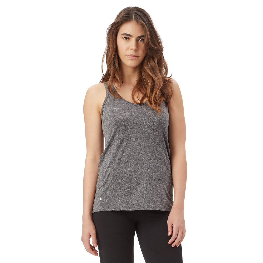 Milk & Fire Hidden Zipper Nursing Athletic Tank Top - Steel Gray